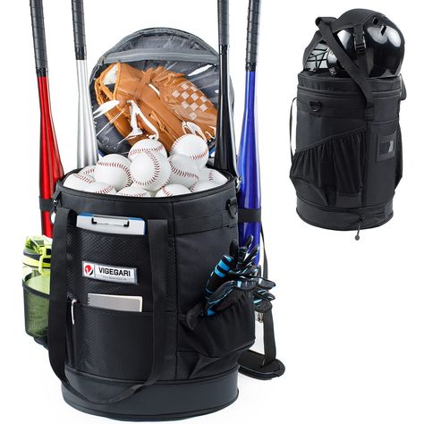 PRICES MAY VARY. 【Unique Expandable Design】 The unique expandable design makes it flexible to hold a 5&6-gallon baseball bucket. Big smooth zipper works easily to expand 3" height space. Size is D13"XH15"-18".Height 15" is perfect for a 5-gallon baseball bucket, and 18" height is perfect for a 6-gallon baseball bucket. 【Large Capacity & Keep Construcure Without Softball Balls】Holds up to 5-6 dozen baseball balls.Made of padded sturdy material with reinforced construction to ensure it can stand e Softball Gifts For Team, Baseball Gift Basket, Bucket Organizer, Baseball Buckets, Softball Bags, Baseball Coach Gifts, Baseball Accessories, Baseball Bag, Softball Gifts