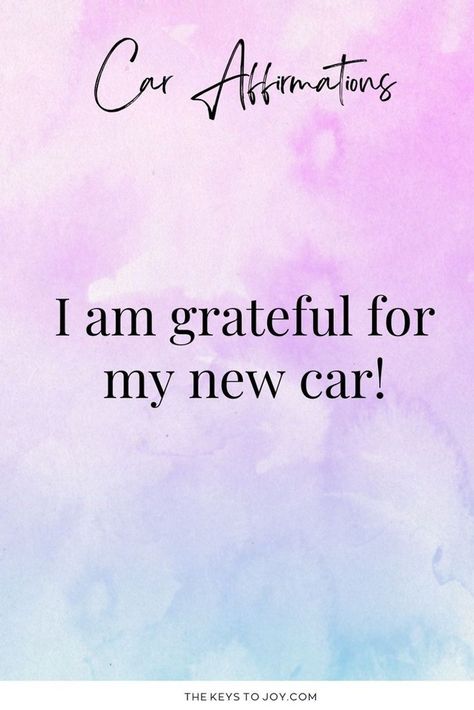 Rev up your manifestation journey with these dynamic new car affirmations. Hit the accelerator towards your dream car, nurture a growth mindset, and magnetize abundance into your life. Stay driven towards your goals and manifest the car of your dreams with these impactful daily affirmations. Find out more on our website: https://thekeystojoy.com Dream Car Manifestation, Manifest New Car, Vision Board Ideas Car, New Car Affirmations, Vision Board New Car, Driving Manifestation, Manifesting Car, Car Affirmations, Car Manifestation