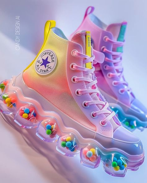 Kid Core Outfits, Cute Shoes Heels, Kawaii Shoes, Shoes Outfit Fashion, Rainbow Outfit, Funky Shoes, Cute Nike Shoes, Cute Nikes, Kid Core