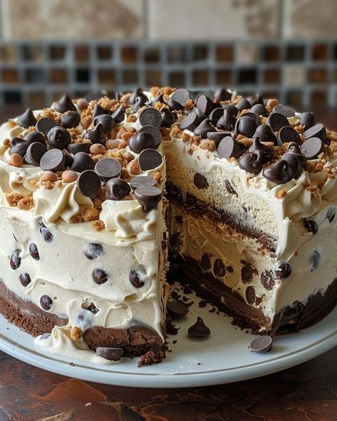 Avani Recipes, Cookie Dough Ice Cream Cake, Dq Ice Cream Cake, Dq Ice Cream, Chewy Brownies Recipe, Chocolate Chip Cookie Dough Ice Cream, Cookie Dough Ice Cream, Social Media Analytics, Yummy Comfort Food