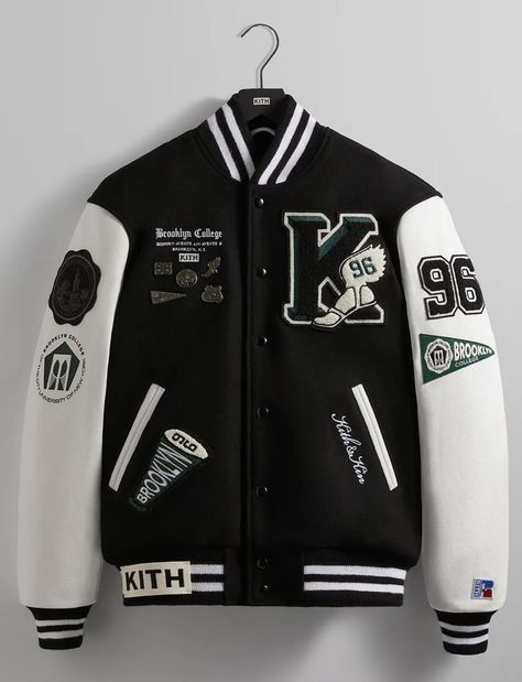 Baseball Jacket Outfit, Senior Jackets, Varsity Jacket Outfit, Jacket Baseball, Jaket Denim, College Jackets, Pants Leather, Motorcycle Suit, Hype Clothing