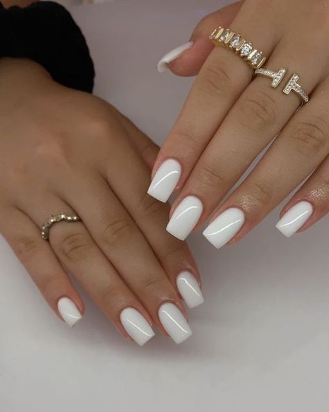 Are you in search of some attractive white nail designs to experiment with during this season? If yes, then you have landed on the right article! As summer is approaching, I have curated a list of my preferred styles to offer you some ideas. I have included various designs ranging from abstract to indie to cater to different preferences.Many of these styles can be easily replicated in the comfort of your own home! If you’re interested in trying a matte style, Short White Classy Nails, White Nail Manicure, White Square Nails Acrylics, White Design Gel Nails, Winter White Nails Short, Little Nails Ideas, Elegant White Nails Classy, White Nails Acrylic With Design, White Acrylic With Design