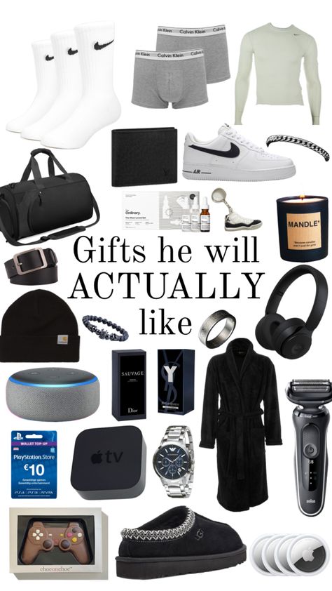 Gifts for men 💎#giftideas #chrismas #giftsforhim Boyfriends Birthday Ideas, Presents For Your Boyfriend, Boyfriend Gift Basket, Christmas Basket, Playstation Store, Best Boyfriend Gifts, Birthday Gifts For Boyfriend Diy, Bf Gifts