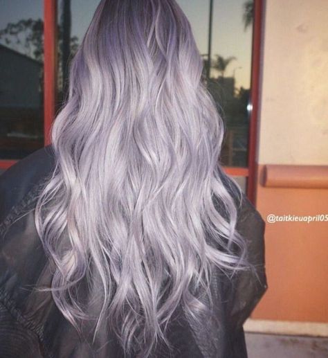 Sliver Hair Color, Hair Color Lavender, Lilac Grey Hair, Pastel Lilac Hair, Lavender Grey Hair, Lilac Hair Color, Pastel Purple Hair, Lavender Hair Colors, Perfect Blonde Hair