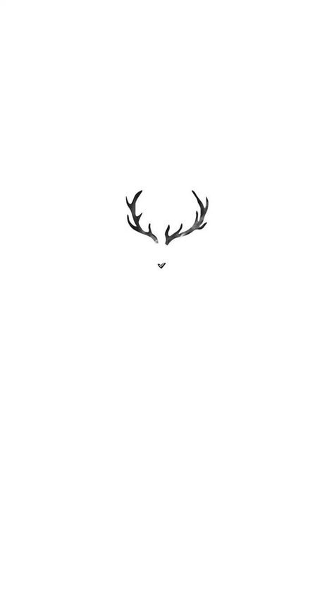 Stag Tattoo Small, Small Buck Tattoo, Minimal Hunting Tattoo, Dainty Deer Antler Tattoo, Dainty Moose Tattoo, Buck Antler Tattoo, Small Antler Tattoos For Women, Minimalist Antler Tattoo, Moose Antler Tattoo For Women