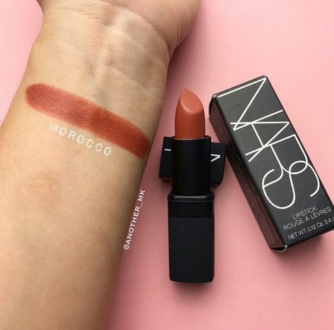 Nars morroco lipstick swatch Lipstick Swatches, Makeup Inspo, Nars, Makeup Looks, Kiss, Makeup, Beauty, Make Up, Make Up Looks