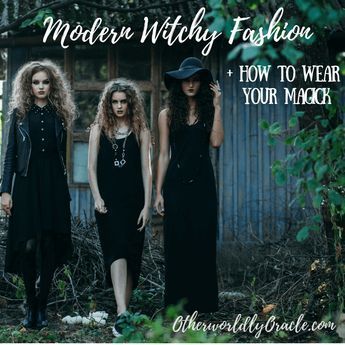 Learn how to dress and wear your magick like a witch with this modern day witch fashion tutorial. Plus find links to the best witchy clothing stores. Green Witch Outfit Modern, Witchy Date Night Outfit, Modern Witch Outfit Halloween, Divination Witch Outfit, Water Witch Outfit, Modern Witch Fashion Casual, Everyday Witch Outfits, Soft Witch Aesthetic Outfit, Witchy Wardrobe Style