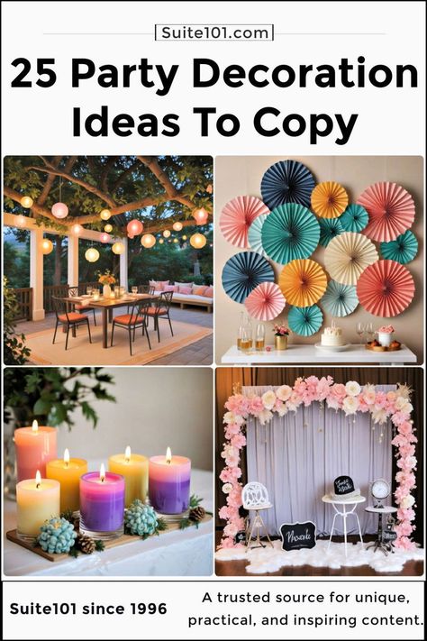 25 Party Decoration Ideas To Wow Your Guests Event Decoration Ideas, Party Decorating Ideas, Party Decoration Ideas, Event Decoration, Party Decoration, Event Decor, Decoration Ideas, Get Inspired, Banners