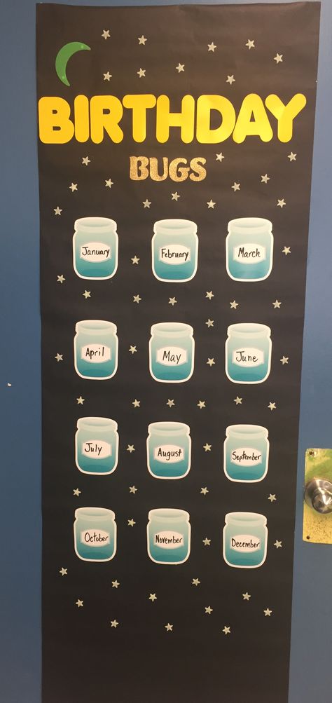 Students will be fireflies. I will write their name on a firefly and put them on their birthday jar. Fireflies Bulletin Board, Fireflies Classroom Theme, Firefly Decorations, Firefly Decorations Classroom, Firefly Bulletin Board, Firefly Classroom Theme, Classroom Bug Theme, Bug Themed Classroom, Birthday Bugs Bulletin Board