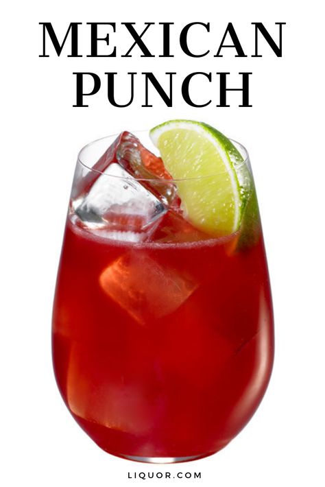 This Mexican Punch is the perfect Cinco de Mayo cocktail that is guaranteed to start any party. This easy to make punch is delicious and refreshing!' data-pin-url= Mexican Night Drinks, Big Batch Mexican Cocktails, Mexican Punch Recipe, Punch Recipes Alcoholic, Mexican Punch, Champagne Margarita, Yum Drinks, Grenadine Syrup, Mexican Cocktails