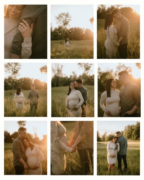 golden hour + maternity sessions, two of my favorite things ☀️✨💛 Fall Maternity Photos Family Of 3, Fall Family Maternity Photos, Maternity Photo Shoot Ideas Fall, Family Of 4 Maternity Pictures, Family Of 3 Maternity Pictures, Golden Hour Maternity Shoot, Pregnant Pics, Fall Maternity Pictures, Golden Hour Maternity