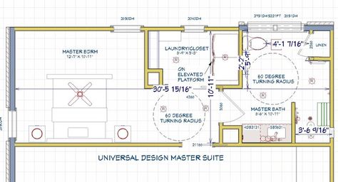 Bathroom of the Week: Remodeled for Aging in Place - Floor Plan | Houzz Master Bath Floor Plan, Bathroom Floorplan, Male Bathroom, Small Bathroom Styles, Bath Layout, Garage To Living Space, Sea Glass Mosaic, Bathroom Addition, Cool Wall Decor