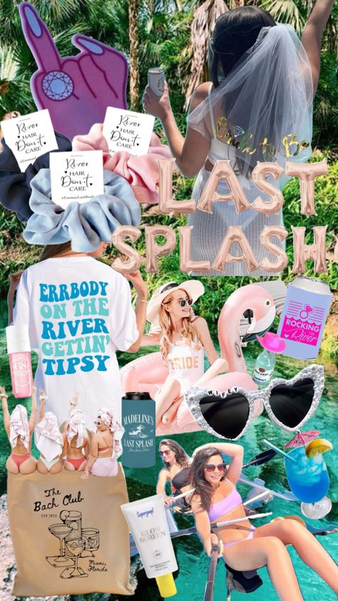 #myfirstshuffle #bachelorettepartyideas #bachelorette #bachelorettetheme #bride #bridesmaids #party #river #kayaking #swim #nature #vibes #fiance #marriage Last Splash, Bridesmaids Party, River Kayaking, Hen Weekend, Rock River, Nature Vibes, Float Trip, River Trip, Bachelorette Themes