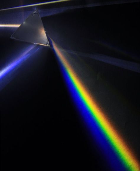 Before Isaac Newton, it was believed that white light was colorless, and that the prism itself produced the color. Newton's experiments demonstrated that all the colors already existed in the light in a heterogeneous fashion, and that particles of light were fanned out because particles with different colors traveled with different speeds through the prism. later that Young and Fresnel combined particle theory with wave theory to show that color is the visible manifestation of lights wavelen... Visible Light Spectrum, العصور الوسطى, Wave Theory, Higgs Boson, Visible Spectrum, Flint Glass, Light Games, Kuantan, Rainbow Light