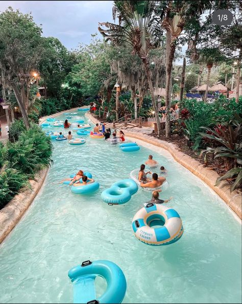 Disney’s typhoon lagoon water park lazy river, rubber hoops, palm trees Disney Typhoon Lagoon, Water Park Aesthetic, Disney Waterparks, Typhoon Lagoon Disney, Disneyworld 2024, Disney Orlando Florida, Disney World Water Parks, French Collage, Characters Dancing