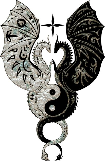 Dragons with the sing yin and yang -- Choose from our vast selection of Crewneck and V-Neck T-Shirts to match with your favorite design to make the perfect custom graphic T-Shirt. Pick your favorite: Classic, Relaxed Fit, V-Neck, Tri-Blend, Dolman Extra Soft Tri-Blend, Slouchy V-Neck, Slouchy, Premium, Heavyweight, Curvy, Ringer, and Curvy V-Neck. Customize your color! For men and women. Dragon Yin Yang Tattoo, Airbrushing Ideas, Dragon Yin Yang, Yin Yang Dragon, Yin Yang Illustration, Vietnam Tattoo, Ying Yang Tattoo, Face Tattoos For Women, Cute Dragon Drawing