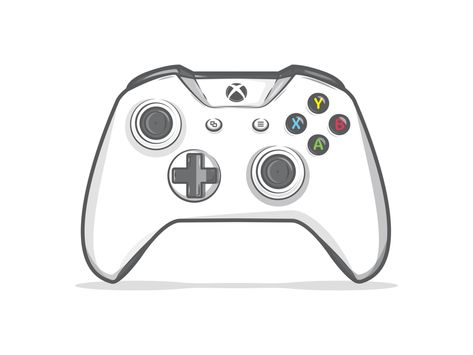 Xbox One by Jack Royle Interior Architecture Drawing, Music Drawings, Gaming Tattoo, Xbox One Controller, Xbox Controller, Most Beautiful Wallpaper, Gaming Wallpapers, Landscape Nature, Game Controller