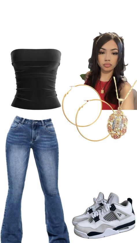 𝐋𝐚𝐭𝐢𝐧𝐚 𝐬𝐜𝐡𝐨𝐨𝐥 𝐟𝐢𝐭❤️ Latina Outfits School Sweatpants, Mexican Outfit Ideas For School, Latina Aesthetic Outfit Baddie, Baddie Latina Outfits For School, Baddie Outfits For School Latina, Latina Vibes Outfit, Outfit Ideas For School Latina, Latina Clothes Style, Latina Fits For School