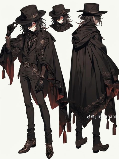 Witch Aesthetic Fashion Men, Magic Outfits Male, Male Angelic Clothing, Dark Fantasy Fashion Male, Servant Outfit Male, Priest Character Design Male, Male Witch Costume, Witch Boy Aesthetic, Victorian Male Outfit