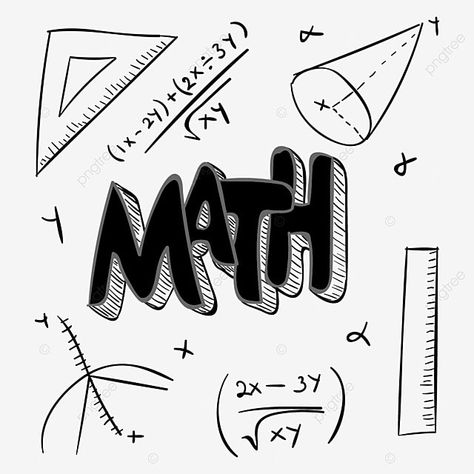 Math Book Drawing, General Mathematics Calligraphy Fonts, Cute Math Drawings, Math Design Art, Math Calligraphy, Math Draw, Maths Formula Book, Shapes Preschool Printables, Formula Student