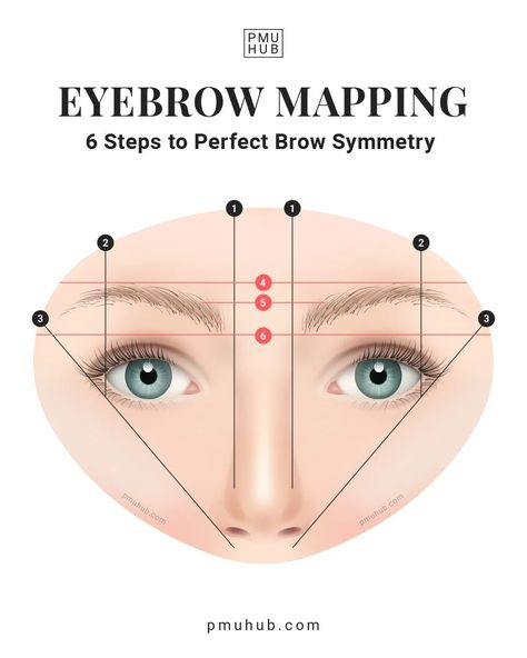 Where Should Eyebrows Start, Mapping Eyebrows Shape, Microblading Eyebrows Mapping, How To Eyebrow Map, Diy Brow Mapping, How To Map Brows, Pmu Brow Mapping, Eyebrow Mapping Perfect Brows, How To Do Eyebrow Mapping