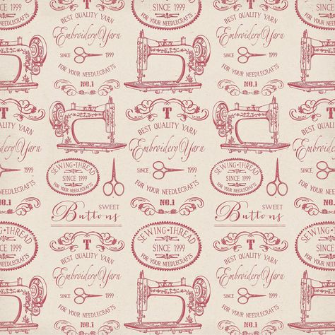 Sewing Background Wallpaper, Sewing Machine Wallpaper, Scrapbook Pattern Paper, Sewing Background, Sewing Wallpaper, Machine Wallpaper, Sewing Cards, Card Background, Trendy Sewing