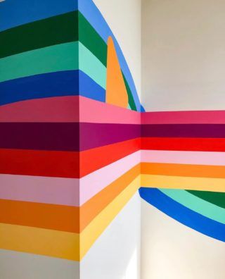 Make a Mural: How to Build a Color Palette | Banyan Bridges Beton Design, School Murals, Textil Design, Rainbow Room, Murals Street Art, Mural Design, Mural Wall Art, Futurism, Wall Graphics