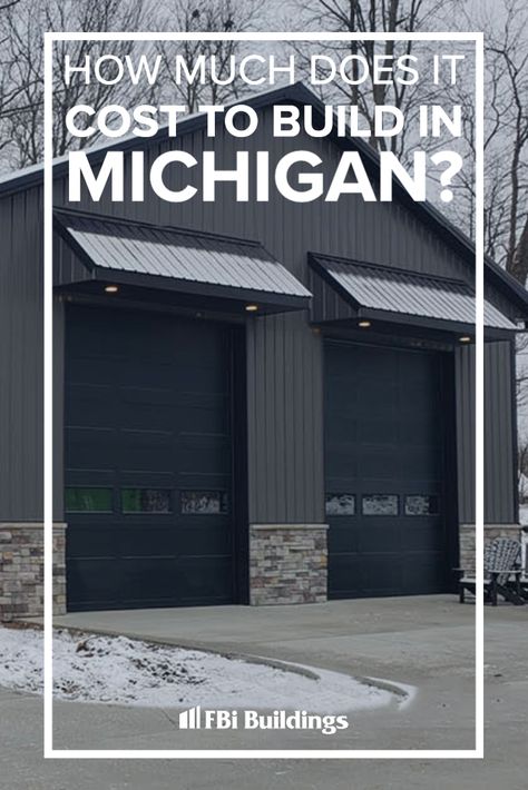 We break down the 10 factors that go into the cost to build a pole barn in Michigan. Post Frame Construction, Building A Pole Barn, Pole Barns, Cost To Build, Pole Barn, Put Together, Michigan, The 10, New Homes