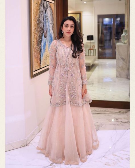 Short Frock, Pakistani Dresses, Front Open, Lace Detail, Tulle Skirt, Wardrobe, Lace, Dresses, On Instagram