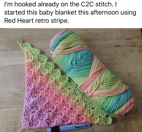 Retro Stripe Yarn Projects, Afgans Crochet, Colorful Blankets, Pride Crochet, Crocheting Tips, Hyper Focus, Crochet Rugs, Crochet Bandana, Crochet Blanket Designs