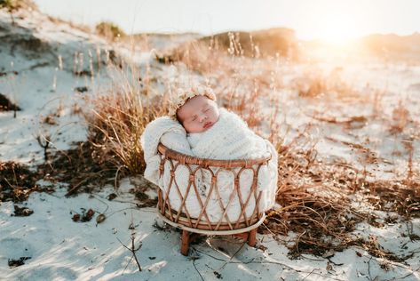 Newborn photography on the beach! This photo was taken at sunset in Destin, Florida! #newbornphotography #newborn #floridaphotographer #florida #destinflorida #newbornphotoprops #familyphotography #photoshoot #beachphotoideas #sunsetphotography #babyphotography Newborn Beach Photography, Baby Beach Photos, Photography On The Beach, Beach Photoshoot Family, Sarah Lynn, Authentic Love, Newborn Family Photos, Newborn Baby Photos, Beach Maternity