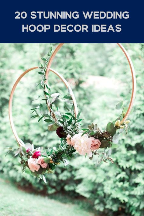 Elevate your wedding decor with these whimsical floral hoop hanging decorations. Explore 20 unique ideas that will add romance and charm to your special day. Create a delightful ambiance with these breathtaking designs that will leave your guests in awe. Perfect for a romantic and enchanting ceremony. Craft a memorable and elegant setting with these hanging beauties. Dive into the world of exquisite wedding decor with these stunning floral hoop inspirations. Ring Decoration Ideas, Valentines Banquet, Mrs To Be, Hoop Decor, Hanging Wedding Decorations, Flowers Candles, Wedding Hoop, Wedding Canopy, Floral Hoops