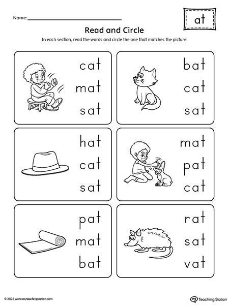 At Cvc Worksheets, Cvc At Words Worksheets, At Words Worksheets Free Printable, At Worksheets For Kindergarten, At Word Family Worksheet, An Family Words Worksheets, Cvc Words Worksheets Kindergarten, At Family Words Worksheet, At Words Worksheets