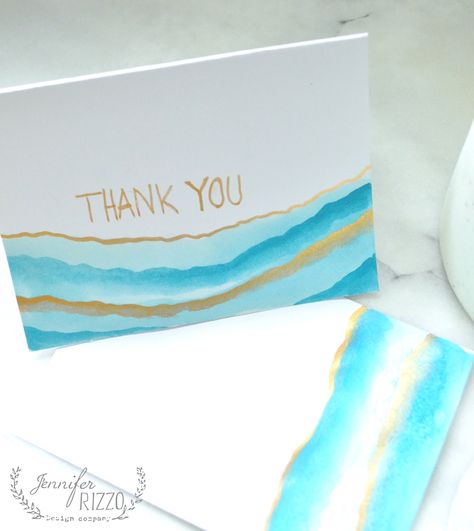 Watercolor Thank You Cards Diy Handmade, Thank You Cards Diy, Easy Watercolor Cards, Watercolor Notecards, Diy Watercolor Cards, Painted Cards, Watercolor Birthday Cards, Watercolor Birthday, Watercolor Card