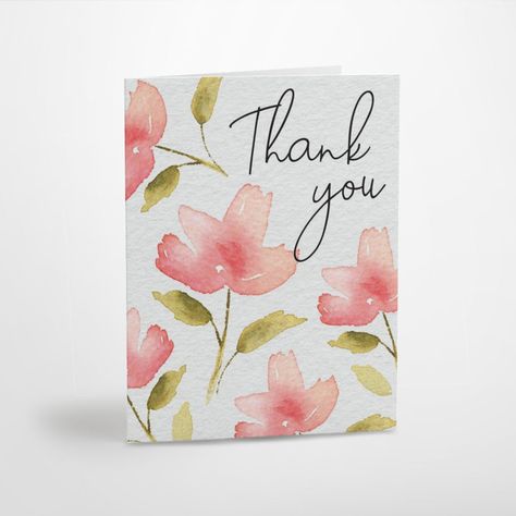 Everyone appreciates a note of thanks. I mean, would it hurt you to send some acknowledgement once in a while?! You can even write your own message in these blank greeting cards. Greeting card packs come in sets of 8 or 16 cards with white envelopes. • Blank inside• 4.25" x 5.5'' (10.8 x 13.9 cm)• 8-card / 16-card packs • Matte finish• White envelopes included Thank You Watercolor, Watercolor Thank You Cards, Watercolor Cards Ideas Simple, Watercolor Cards Ideas, Maileg Dollhouse, Watercolor Card, Mom Cards, Paint Cards, Watercolor Sketchbook