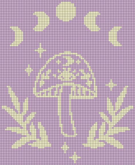 Alpha pattern #103154 variation #198139 | BraceletBook Simple Pixel Pattern, Mushroom Grid Pattern, Alpha Patterns Crochet Cute, Alpha Grids Crochet, Crochet Pattern Grid, Cross Stitch Designs Pattern, Tapestry Crochet Patrones, Alpha Grids, Grid Pattern Crochet