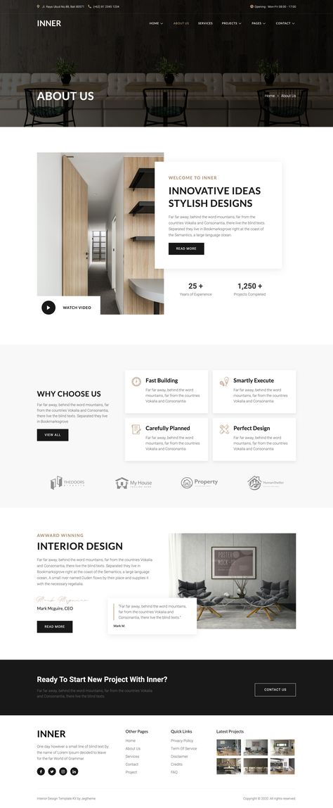 Inner – is a fully-featured Elementor Template Kit created especially for Interior Designer, Architecture, Real Estate, and Furniture websites. Concrete Website Design, Interior Architecture Website Design, Website Design About Us Page, Website Design Inspiration Architecture, Architecture Website Design Layout, Guest House Website Design, Website Block Design, Why Us Website Design, Interior Design Website Ideas