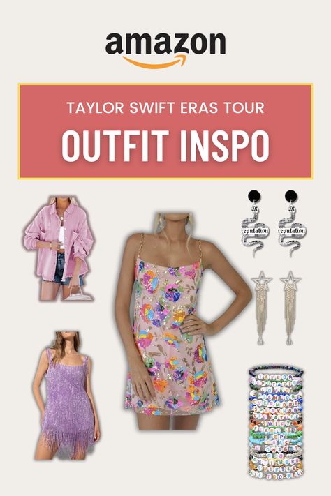 Elevate your concert experience with show-stopping outfit inspirations for Taylor Swift's upcoming tour. From fierce rocker chic to ethereal whimsy, Amazon has you covered with a curated a collection of looks. Please note that this link is an affiliate link, and I may earn a commission if you make a purchase through it. Taylor Swift Outfits Concert Plus Size, Eras Tour Outfit Amazon, Mother Daughter Taylor Swift Outfits, Amazon Taylor Swift Outfits, Taylor Swift Outfits Amazon, Taylor Swift Concert Outfit Amazon, Amazon Eras Tour Outfits, T Swift Concert Outfits, Plus Size Taylor Swift Concert Outfit