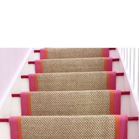 Louisa on Instagram: "Loving @rascalandroses bespoke stair runners… to order contact @rascalandroses how perfect is the painted stairs with it too?! ❤️🧡💖 #stairs #stairrunner #paintedstairs #interiordesign #interior #painting" Pink Stair Runner, Staircase Runner, Black Runners, Painted Stairs, Stair Decor, Interior Painting, Stair Runners, Pink Paint, Stair Runner