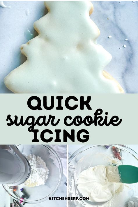 Icing With Powdered Sugar, Powder Sugar Icing, Quick Sugar Cookies, Icing Sugar Recipe, Icing For Cookies, Homemade Baking Powder, Powdered Sugar Frosting, Baking Powder Recipe, Powdered Sugar Icing