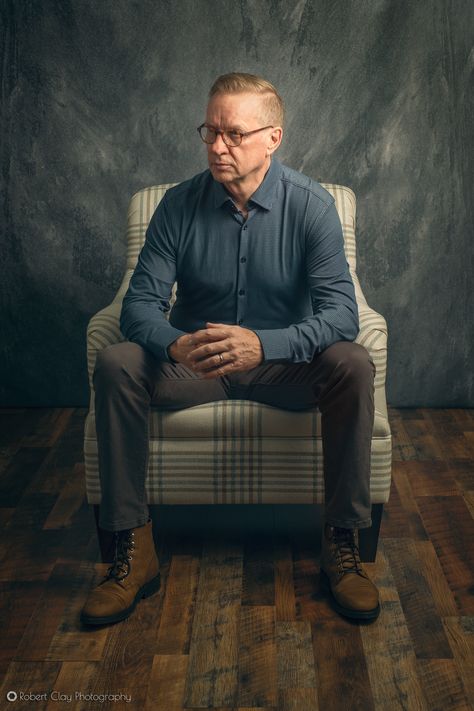 Man Sitting In Chair Pose, Man Sitting Pose Reference, Male Portrait Pose Reference, Masculine Reference, Candid Portraits, Sitting Pose Reference, Perspective Images, Men's Portrait Photography, Male Portrait Poses