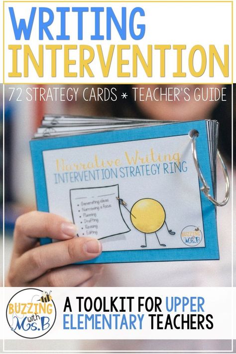 Are your elementary students struggling in writing? The Writing Intervention Toolkit for Narrative Writing includes 72 lessons that make planning for small groups easy! Review writing with a rubric, plan your intervention strategies, use graphic organizers, and help students in prewriting, planning, drafting, revising, and editing their personal narratives or creative writing. Includes the printables and pictures to help you work with students effectively! #writingintervention #narrativewriting Workshop Activities, Writing Rubrics, Writing Interventions, Intervention Strategies, Review Writing, Writing Conferences, Exit Slips, Literacy Coaching, Writing Anchor Charts