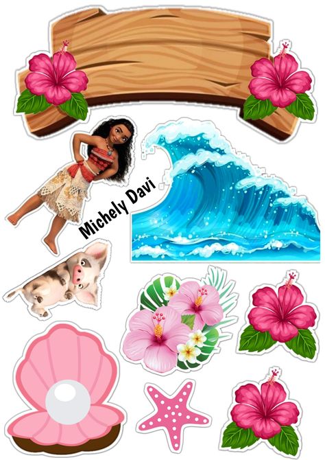 Moana Cake Topper Printable, Moana Clipart, Moana Birthday Party Cake, Moana Cake Topper, Moana Cupcake, Moana Birthday Cake, Moana Birthday Party Theme, Moana Theme Birthday, Festa Moana Baby