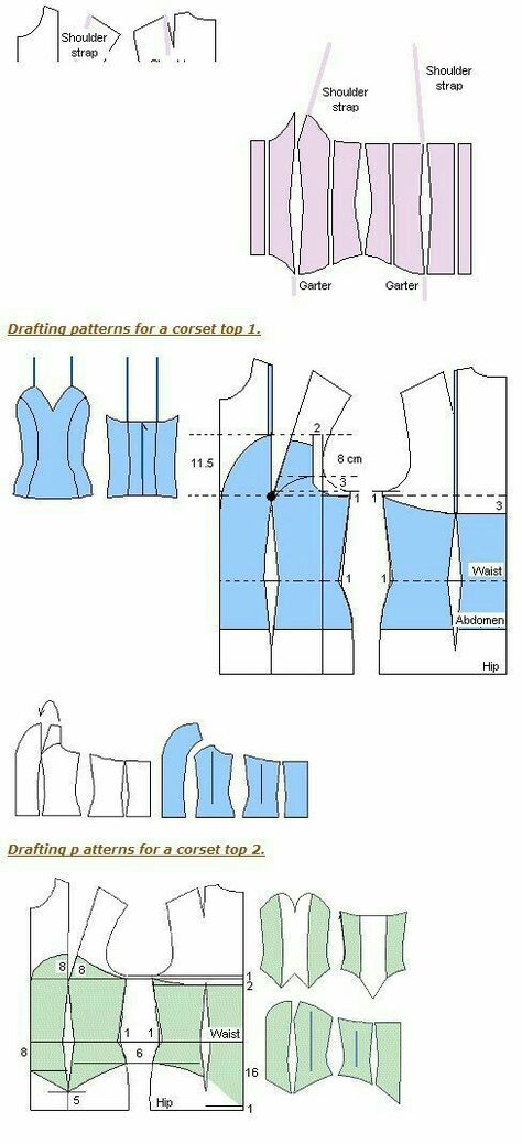 200 Corset Diy Pattern, Diy Corset Pattern, Basic Pattern Making, Sew Corset, Basic Top Pattern, Bustier Pattern Drafting, Corset Pattern Drafting, Pola Korset, Pola Bra