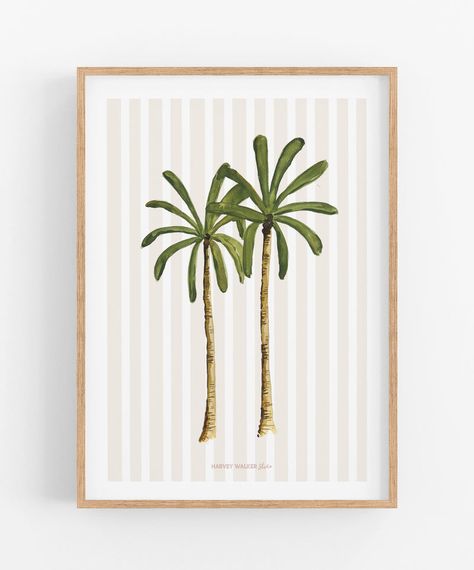 Coastal Painting Ideas, Beach Prints Wall Art, Let Yourself Feel, Shell Painting, Beach Prints, Palm Trees Painting, Coastal Art Prints, Holiday Vibes, Coastal Prints