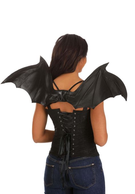 PRICES MAY VARY. Size: Standard 96% polyester, 4% spandex stretch knit fabric Fabric is stretched over wire frames to hold shape Elastic shoulder straps Straps are length adjustable w/ metal slides Transform into a creature of the night with our Bat Wings accessory. It's a perfect addition to your gothic, Halloween, or cosplay ensemble. Made from 96% polyester and 4% spandex stretch knit fabric, these wings offer the right balance of durability and flexibility, ready to accompany you in all your Bat Costume Women's, Shadow Cosplay, Baby Carrier Costume, Bat Cosplay, Ace Ventura Costume, Bat Wings Costume, Nocturnal Creatures, Bat Halloween Costume, Kiss Costume