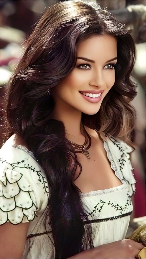 Female Faces, Fesyen Rambut, Long Dark Hair, Actress Pics, Ladies Night, American Beauty, Beautiful Smile, Beauty Face, Hair Colors