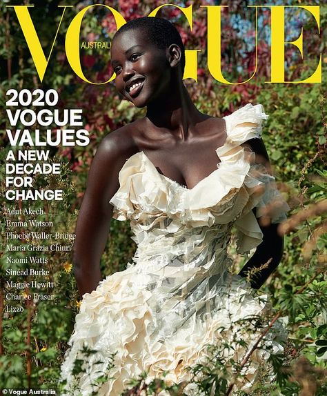 Vogue Wall, Adut Akech, Vogue Magazine Covers, Alexander Mcqueen Dresses, Fashion Magazine Cover, Helena Christensen, Maria Grazia Chiuri, Vogue Covers, Vogue Australia