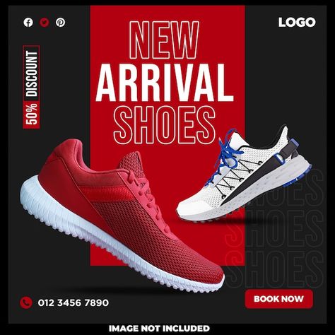 Free PSD shoes sale for social media pos... | Free Psd #Freepik #freepsd #shoe-flyer #shoes-poster #shoes-template #shoes-post Shoes Creative Ads Design, Shoe Flyer Design, Shoes Poster Design Ideas, Shoes Creative Ads, Shoes Social Media Post, Shoes Template, Shoes Banner, Sales Poster, Shoes Poster