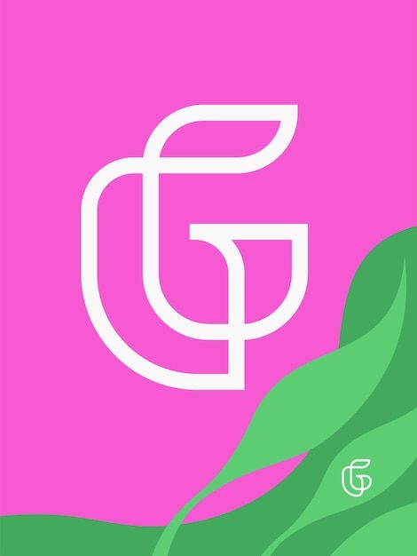 Letter g logo mark in a simple, organic ... | Premium Vector #Freepik #vector #leaf-logo #floral-letter #signature-font #modern-floral G Leaf Logo, Alphabet Flower, Monoline Logo, Vector Leaf, Flower Font, Floral Alphabet, Logo Floral, Flower Alphabet, Simple Organic